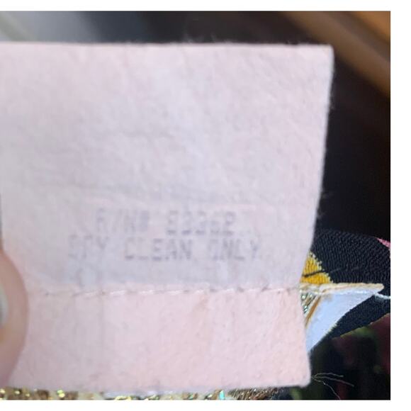 Cache' sz 14 Vintage Wide Leg High Rise Pleated Floral Pants Made in USA Rayon - Picture 8 of 8